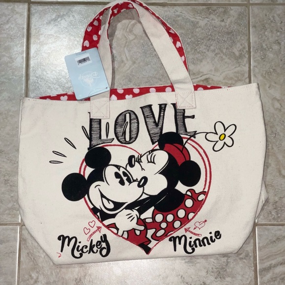 Disney Mickey and Minnie Mouse Tote Bag - Picture 7 of 11
